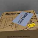 HOUSE DAY Shadow Box Frame 8x10, Front Open Magnetic Shadow Boxes Display Cases with Linen Back, Pins, for Photos or 3D Itmes Under 6x8, Tabletop or Wall Mount Display Case for Memorabilia, Black