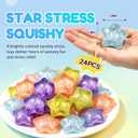 XingXing 24Pcs Glitter Heart Squishy Fidget Toys (Star), OneSize