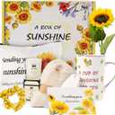Birthday Gifts for Women, Self-Care Gift Box for Women - Sunshine & Sunflower Themed Relaxation Set, Encouragement Care Package for Best Friend (Birthday/Get Well/Thinking of You) (Small)