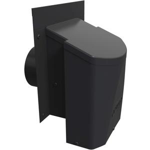 Ventilation Maximum AF4-C 4 Inch Outdoor Wall Dryer Vent Cover Exterior Bathroom Exhaust Fan & HVAC Intake/Exhaust, Energy-Saving, Galvanized Steel, Weatherproof - Black
