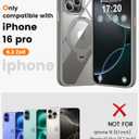 360 Rotatable Magnetic Stand for iPhone 16 pro Case Compatible with Magnetic 16FT Military Drop Protection, Anti-Scratch/Fingerprint Shockproof iPhone 16 pro Phone Case(Clear-Grey)