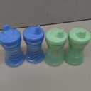 NUK Fun Grips Hard Spout Sippy Cup, 10 oz. | Easy to Hold, BPA Free, Spill Proof Toddler Cup, 4pk (Blue/Green)