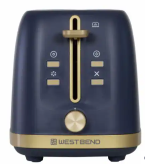 Westbend Timeless Toaster Sllate Blue - 2 Slice