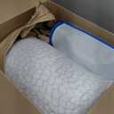QUTOOL Cooling Pillow for Sleeping, CertiPUR-US Shredded Memory Foam Queen Pillows Set of 2, Cool Pillow for Hot Sleepers Adjustable Firm Pillow for Side, Back, Stomach Sleepers Soft Yet Support,White