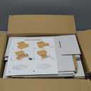 25 Pack 8"x6"x4" inch Small Shipping Boxes White Corrugated Cardboard Box for Small Business, Mailer, Shipping, and Packing