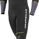 SCUBAPRO Men's Sport Steamer Wetsuit with 3mm Thickness, X-Large, Black/ Yellow