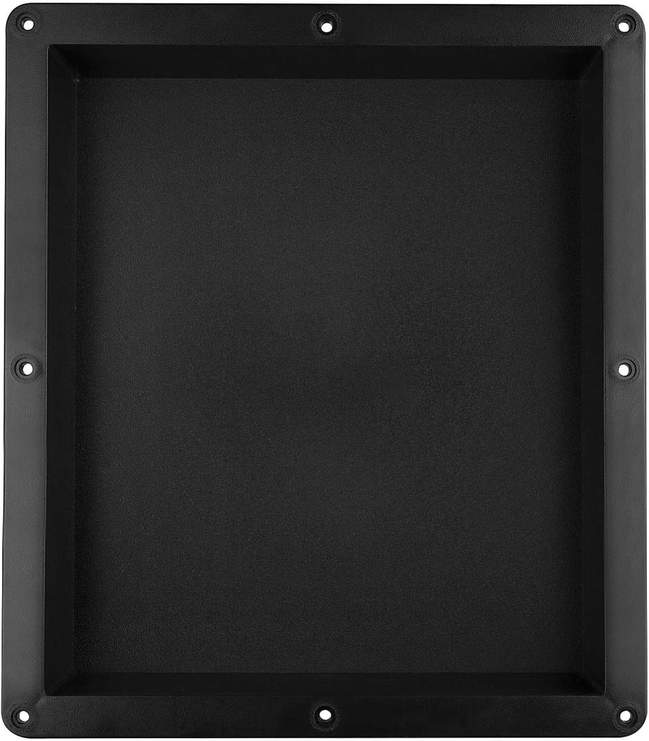 Suteck 16-Inch x 14-Inch x 6-Inch Recessed Shower Niche, Single Shelf, Ready for Tile, Black