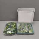 Dolicer 2 Packs 6FT Artificial Eucalyptus Garland, Faux Greenery Garland Fake Vines Hanging Silver Dollar Eucalyptus Leaves for Wedding Backdrop Arch Table Wall Party Home Decor (Grey Green With White Seed)