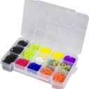 Akro-Mils 05805 Plastic Portable Parts Storage Case for Hardware and Crafts with Hinged Lid and 4 Adjustable Dividers, (11-Inch x 7-Inch x 2-3/8-Inch), Medium, Clear