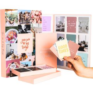 Lamare Vision Board Kit Premium Dream Board Supplies Complete Vision Board Supplies for Women, Mood Board Supplies & Collage Book for Manifestation