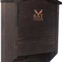 The Ultimate Wooden Bat House for Outdoors - A Large Double Chamber Box Perfectly Designed to Attract Bats - Durable and Easy to Hang