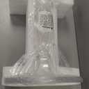 LIKENOW Acrylic End Table,Acrylic Side Table,Modern Nightstand with Clear Small Round Top and Solid Post for Living Room,Bedroom and Lobby 13.5x13.5x19.5 High inches