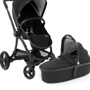 egg2 Stroller/Convertible, (2-in-1 Travel System) Single-to-Double System/Bassinet, Bug Shield, Rain Shield, Bumper Bar (Just Black)