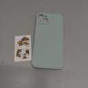 FireNova Designed for iPhone 14 Case, Silicone Upgraded [Camera Protection] Phone Case with [2 Screen Protectors], Soft Anti-Scratch Microfiber Lining Inside, 6.1 inch, Mint Green (No Screen Protector)