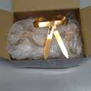 12 Pcs Gold Metal Christmas Bow Ornaments for Christmas Tree Garland Wreath Bulk Bow with Clip Ornament Vintage Indoor Outdoor Home Xmas Party Decorations, 4 x 5 Inches