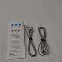 Elebase iPhone 16 15 Pro Max Charger Cord 1.5/3.3/6.6FT 3 Pack,USB to USB Type C Car Charging Cable,USBC Power Cable for New Apple iPad mini Air,Airpods 4,Samsung Galaxy S25 S24 S23 Plus Ultra,Z Flip (Silver)