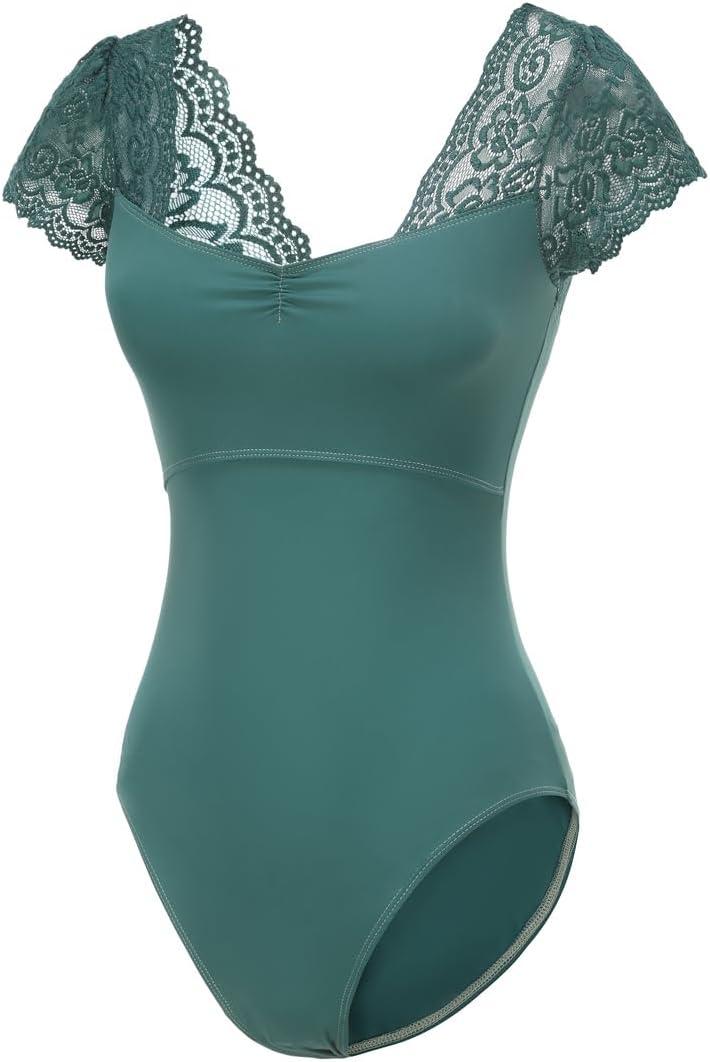 Women's Short Sleeve Leotards for Ballet Dance Adult Ballerina Dance Costume L