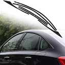 TOMALL Car Window Edge Vinyl Stickers Compatible with Honda Accord Sedan 2018 2019 2020 2021 2022 Auto Window Cover Strip Trim Accessories (Glossy Black)