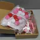 Hahafelt 4 Pcs 6.89 ft Valentine's Day Garland Banner Pom Pom Garland Pennant Banner Colorful Tassel Tree Pompom Decoration for Party Nursery Home Mantel Fireplace Birthday(Valentine's Pink)