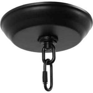 Giluta 5" Standard Light Canopy Kit with Maximum Fixture Weight of 40 Pounds Metal Ceiling Plate for Chandelier Pendant Lighting Flower Basket or DIY Projects, Black