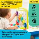 Baby Einstein Curiosity Table Activity Play Station, Montessori Floor Toy and Interactive Workbench, 12 Months and Up, 1 Count