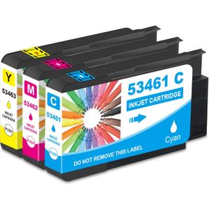 Compatible LX1000 LX2000 Ink Cartridge Replacement for Primera 53461 53462 53463 Color Ink Used with Primera LX1000 LX2000 Color Label Printers(1Cyan 1Magenta 1Yellow, 3 Pack)