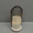 JEESA Toothbrush Holder Organizer, with Drainage Holes, with Dustproof Cover, 360 Rotating, 3 Slots, for Bathroom Countertop, Black