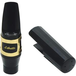 Libretto Baritone Saxophone Mouthpiece Kit, Giftable Standard Mouthpiece Set: ABS 4C Mouthpiece, Plastic Cap, Gold Lacquered Ligature. Finely Designed for Beginner and Intermediate