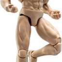 1/12 Scale Male Action Figure,6inch Male Flexible Muscular Strong Miniature Figure Body Doll Collectible