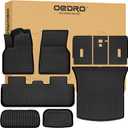 OEDRO Tesla Model Y Juniper Floor Mats 2025 2026 Custom Fit All-Weather TPE Model Y Juniper Back Seat Protector, Cargo Liner, Trunk & Interior Model Y Accessories