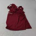 CSDAJIO Summer 2 Piece Outfits for Women Sleeveless Square Neck Crop Top Ruched Strappy Tank and Bodycon Mini Skirt (Medium, Burgundy)