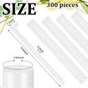 Henoyso 300 Pcs White Plastic Wristbands for Events Vinyl Waterproof Pool Wristbands Neon Color Plastic Bracelet for Party Events Arm Band Identification for Concerts Carnivals