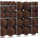 100 Pcs Christmas Velvet Balls Set, Christmas Balls Decorations, Flocked Hanging Ornaments for Xmas Tree Wedding Anniversary Party (Brown)