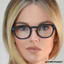 grinderPUNCH Classic Reading Glasses for Women and Men Stylish Lightweight Readers Round Readers for Women and Men (Black)