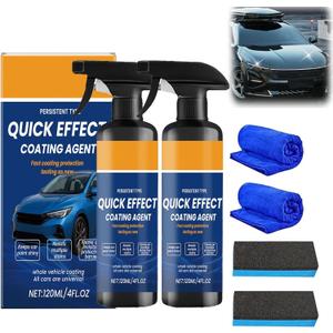 Advanced Car Quick-acting Coating Agent Spray, Persistent Type Quick Effect Coating Agent, Multifunctional Car Scratch Remover, Universal Vehicle Use 2Pack