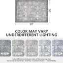 Entryway Rug, Washable Soft Non Slip Low Pile 2x3 Rug, Small Entrance Rugs Indoor for Bedroom, Kitchen, Laundry, Distressed Grey