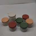 Lulonpon 8 Pack 10 oz Mason Jars with Lids - Airtight Glass Storage Containers for Overnight Oats, Snacks & Meal Prep | Includes 16 Labels, 2 Spoons + Marker (Multicolor)