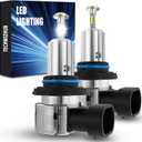 9005/HB3 Fog Bulbs, Upgrad 800% Bright 30000LM 6500K Cool White High Low Beam Bulbs, Real 1:1 Size No Shadows 9005 LED Lights, CANbus-Ready, Plug and Play,IP68 Waterproof,Pack of 2