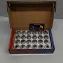 M12x1.5 Lug Nuts with Mag Flat Seat 24 pcs 13/16" 21mm Hex 1.46x1.18 Chrome Wheel Lug Nut Compatible with Tacoma 4Runner FJ Cruiser Corolla