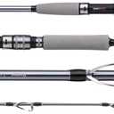 Raptor Saltwater Fishing Rod 6 Foot Spinning Casting 2 Pieces Offshore Boat Pole 27T High Carbon Fiber Baitcaster Lightweight Stainless Steel Guides Bass Trout Catfish Boat Fishing Rod