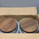 1 Gallon Glass Mason Jar with Airtight Wooden Lid, Wide Mouth Large Food Storage Container with Measurement Markings For Kitchen Pantry, Pickling, Cookies, Flour & Sugar - 2 Pack