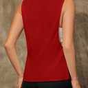 Open Side Tank Tops for Women Sleeveless Workout Top Muscle Tanks Red XL