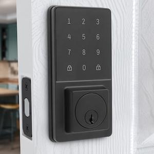 Honeywell Matte Black Electronic Deadbolt and Touchscreen Keypad