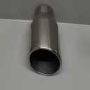A-KARCK Exhaust Tip 3.5 Inch Inlet, 3.5 Inlet 5" Outlet 12" Long Stainless Steel Polished Finish Tailpipe Tip, Bolt On Design
