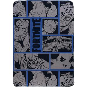 Jay Franco Kids Plush Throw Blanket  Soft & Cozy Fleece Throw for Bedroom & Couch Dcor, Official Licensed Product, Grey - Fortnite, 46x60 - Throw Blanket