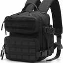 9L Mini Backpack for Men and Women, Small Backpack for Gym Hiking Travel Sports Running (Black)