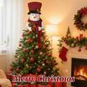 Christmas Tree Topper Snowman Top Hugger for Xmas Tree Holiday Decorations Winter Wonderland Decoration New Year Decorations