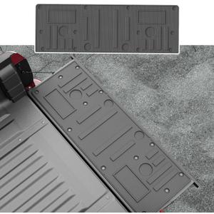 Tailgate Mat Compatible with 2022-2024 Nissan Frontier TPE Tailgate Liner Replacement for 2022 2023 2024 Nissan Frontier Accessories(Circle Style Tailgate Mat)