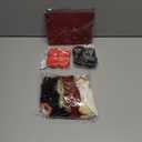 Kanmeii 5 Senses Gift Bags for Him with Labels Tissue Paper, Five Senses Party Decoration Rose Petals Red Gold Balloons Greeting Card and Sign Holder Stand for Husband Boyfriend Birthday Party Decor