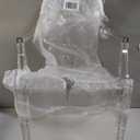 Modway Casper Modern Acrylic Stacking Kitchen and Dining Room Arm Chair in Clear - Fully Assembled, One Dining Armchair